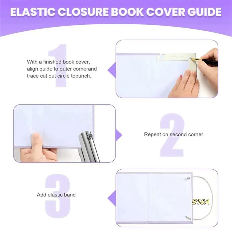 

2X 5-In-1 Book Cover Guide,Bookbinding Kit,Book Binding Kits Bookbinding Cover Tool For Making Book Cover DIY Tool