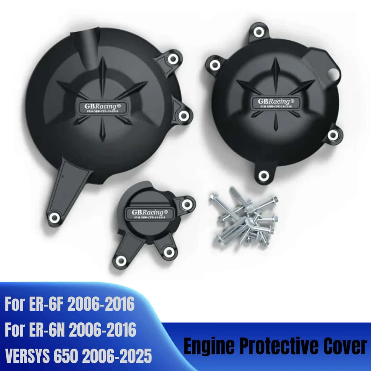 

For Kawasaki ER-6N / ER-6F 2006-2016 VERSYS 650 2006-2025 Engine guard cover For GBRacing Motorcycle Engine Protection Cover