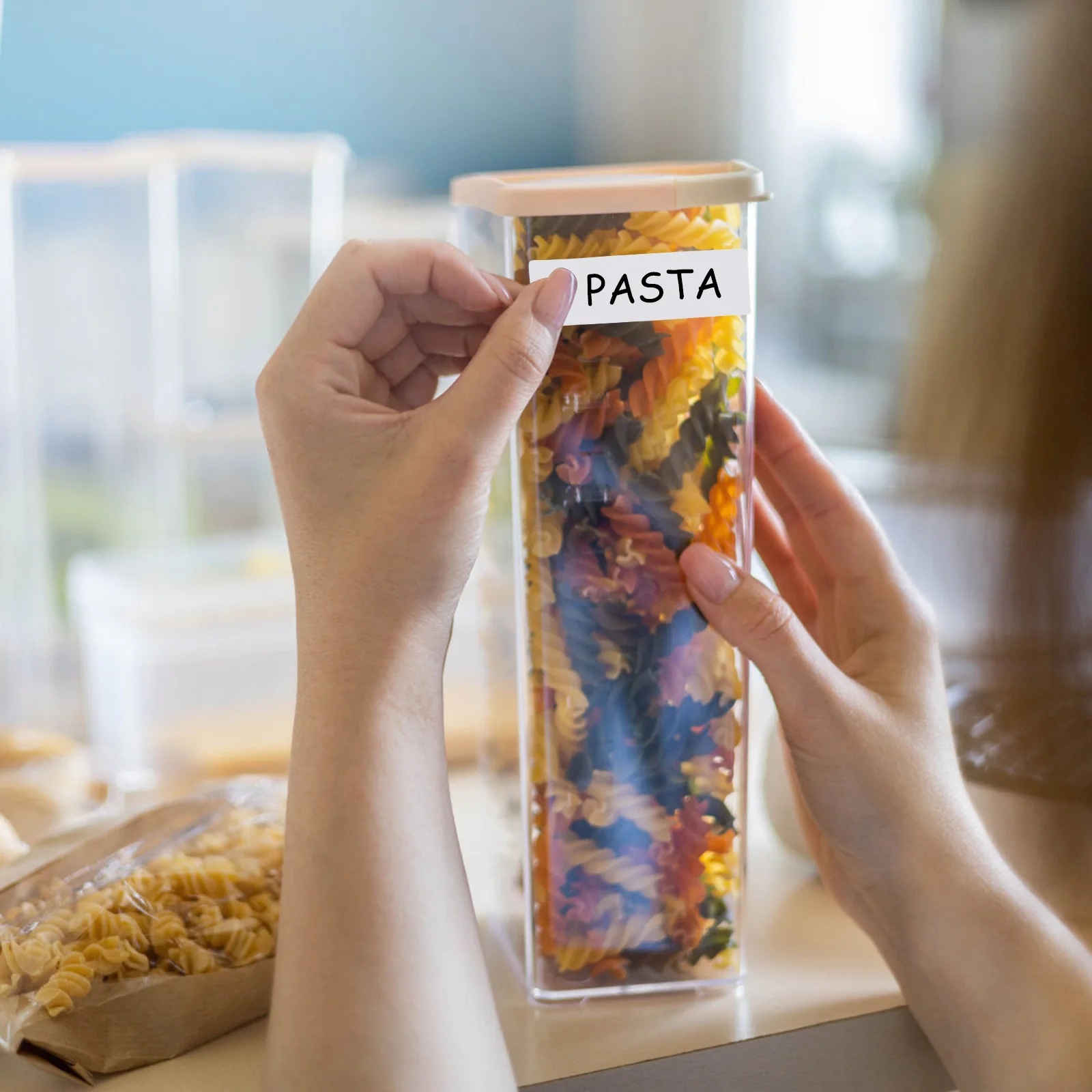 

Рулон этикеток для продуктов, многоразовые наклейки для морозильной камеры, для организации приготовления еды, водонепроницаемые клейкие этикетки для контейнеров и банок