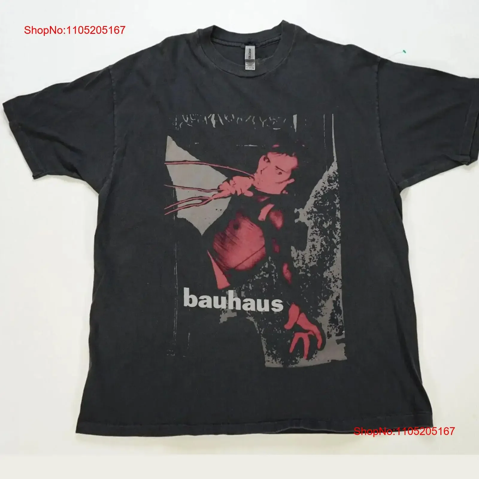 Bauhaus camiseta unisex VTG NZ217 vintage lavado Top para uso diario moda streetwear ropa de diseñador elegante unisex