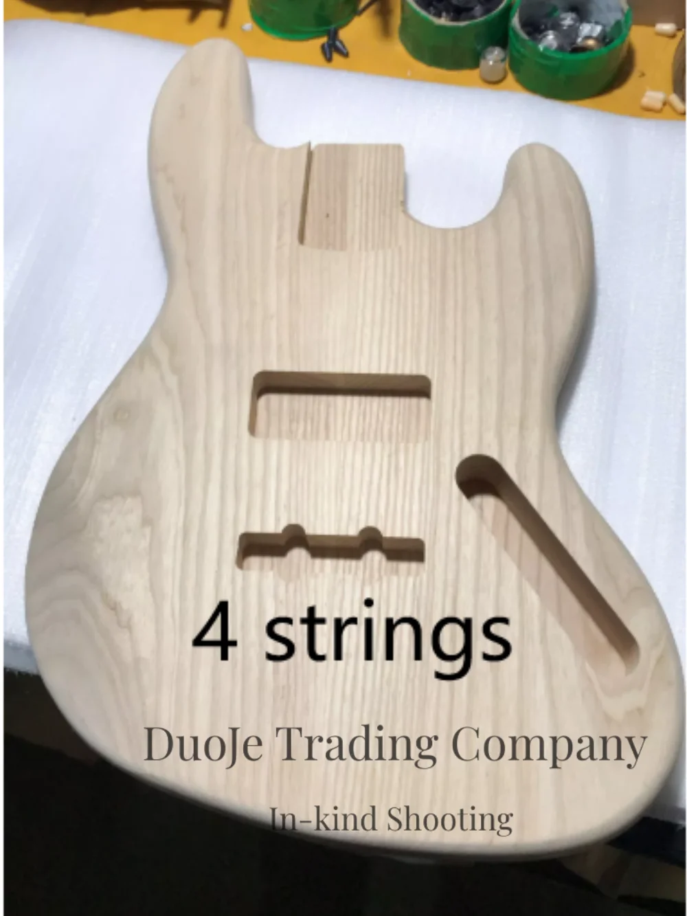 Customized bass bodies without paint, 4-string bass body, 5-string bass body, made of ash wood, without any paint