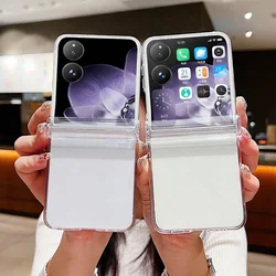 Shockproof Clear Phone Cases For Xiaomi Mix Flip 2 Hard PC Protector Shell For Mi Mix Flip Flip2 5G Transparent Phone Covers