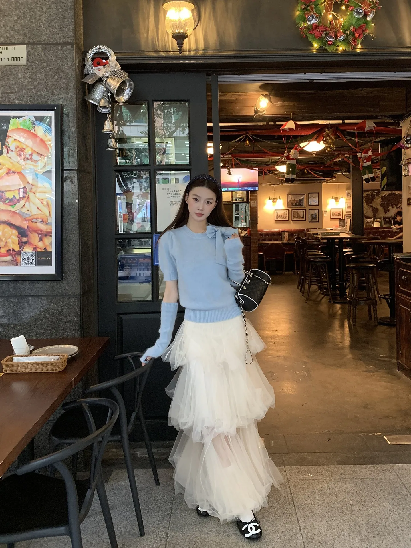 

Red Celebri A-Line Midi Skirt Women's New 2025 Autumn Winter Long Beautiful Tulle Skirt High-End Feelings Casual Cotton Blend