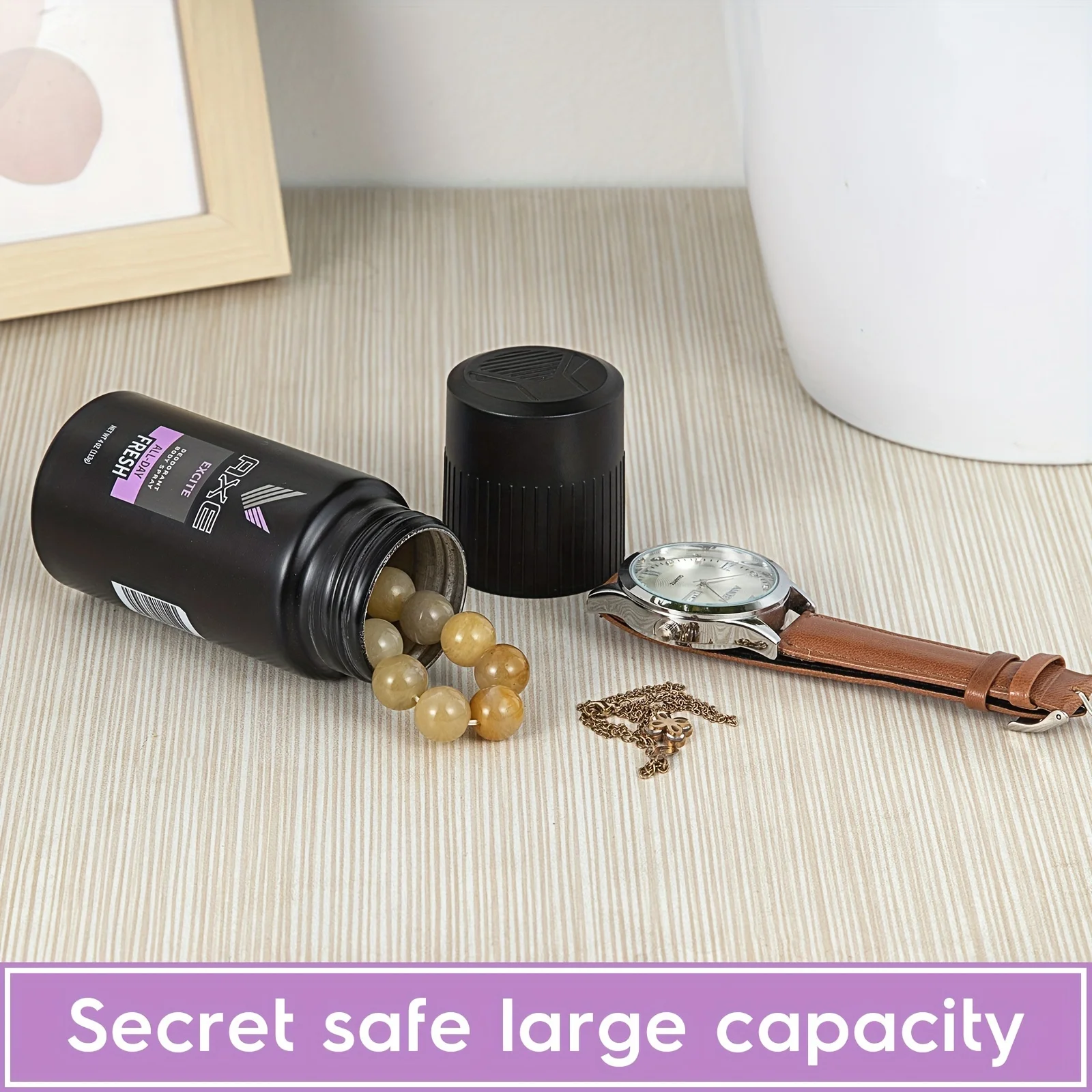 AXE Diversion Safe Stash Can Hide Money Storage Container with Hidden Compartment for Home Office Use