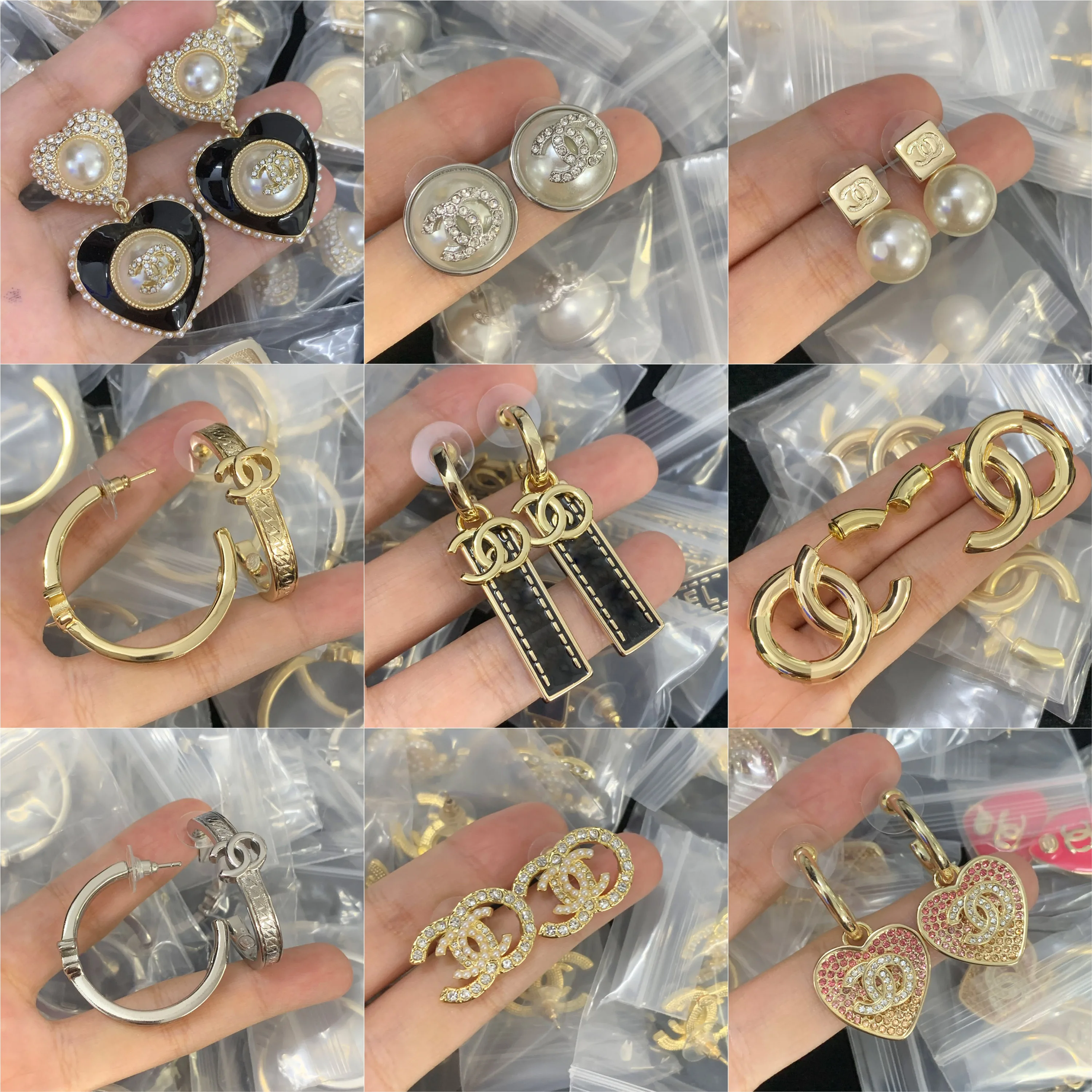 

2026 new Chan stud earrings double C charming detail attract attention in daily crowds, affordable price