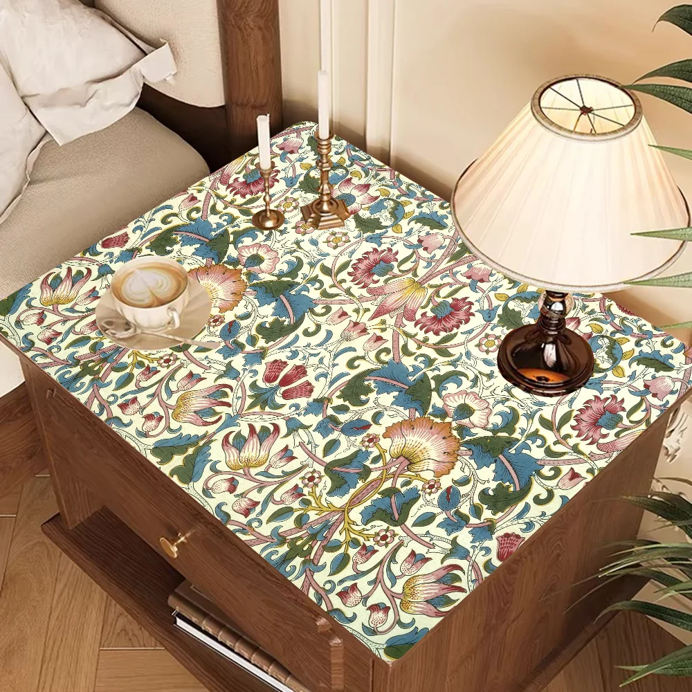 William Morris Absorbent Drain Mat Countertop Dry Mats Printed Coffee Machine Draining Pad Kitchen Table Tableware Placemats