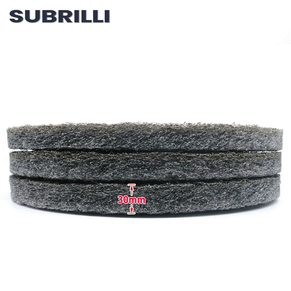 SUBRILLI Sponge Fiber Polishing Pad 17 Inch 430mm Diamond Polishing Wheel For Stone Marble Floor Cleaning Grinding Pad