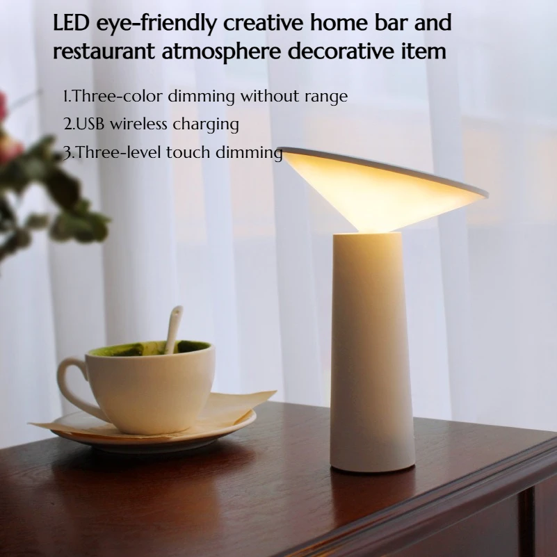 Creative Infinite Dimming LED Sculpture Coffee Shop USB Restaurant Home Lamp Bedroom Atmosphere Decoration Artwork