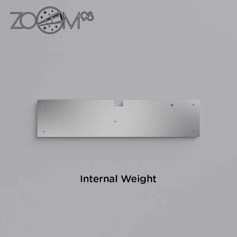 Meletrix ZOOM98 Positioning Board Customized Stainless Steel Counterweight PC FR4 ALU POM CF Copper Game Keyboard Accessories