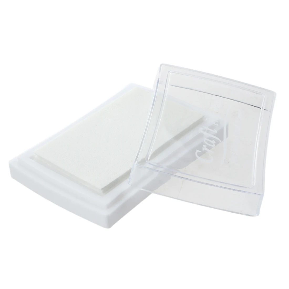 7,2 x 5,2 x 2,1 cm Znaczek z tuszem dla nauczycieli i podkładka dla dzieci - biały