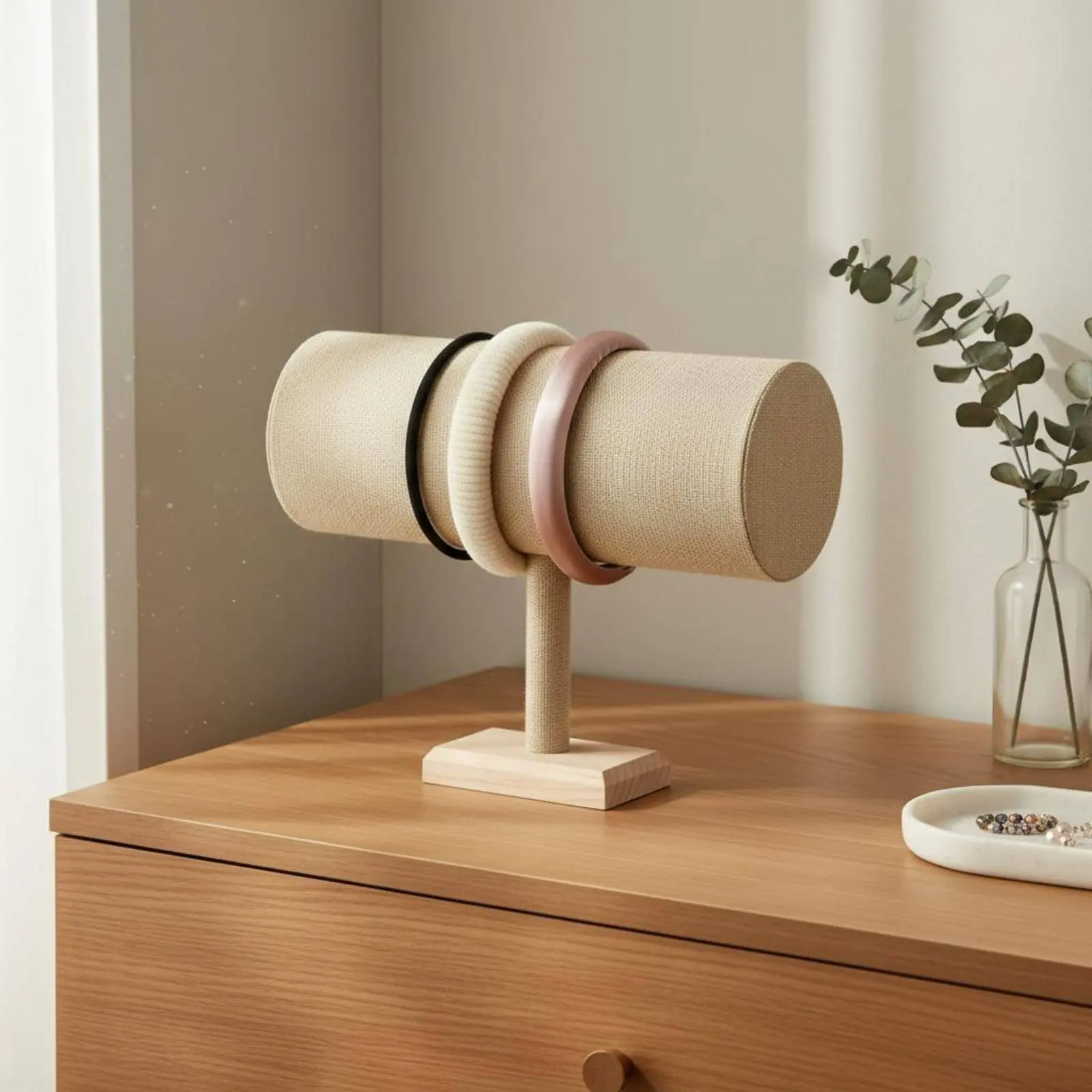 

Velvet Headband Holder Protects from Scratches Headband Rack Stand Hair Hoop Display Holder Stable Base for Dressing Table