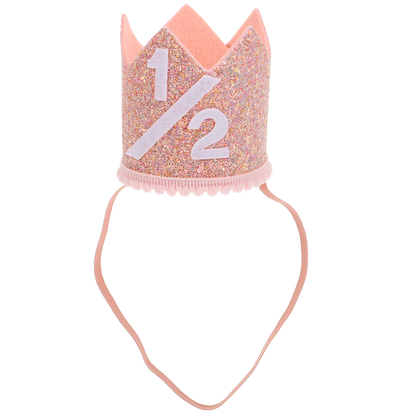 

Sparkling Rose Gold Baby Crown Hat for 1 5 Year Old Kids Adults Birthday Party Photo Props Stylish Comfortable Decorative