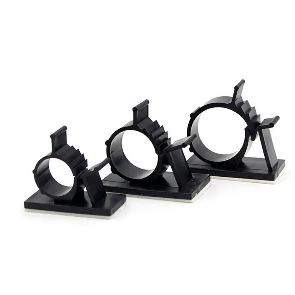 20Pcs Wire Holder Clips Adjustable Adhesive Wiring Fixture Sticky Cable Clamp Organizer for Home Office Factory