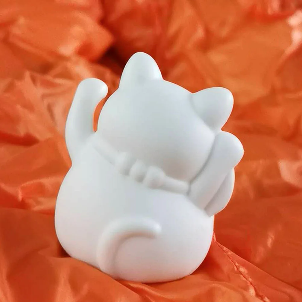 3 قطعة كعكة القط الجميلة توبر الأبيض الفينيل الغذاء الآمن الحلوى زخرفة إمدادات الحفلات كعكة عيد ميلاد الديكور الحلوى حلية