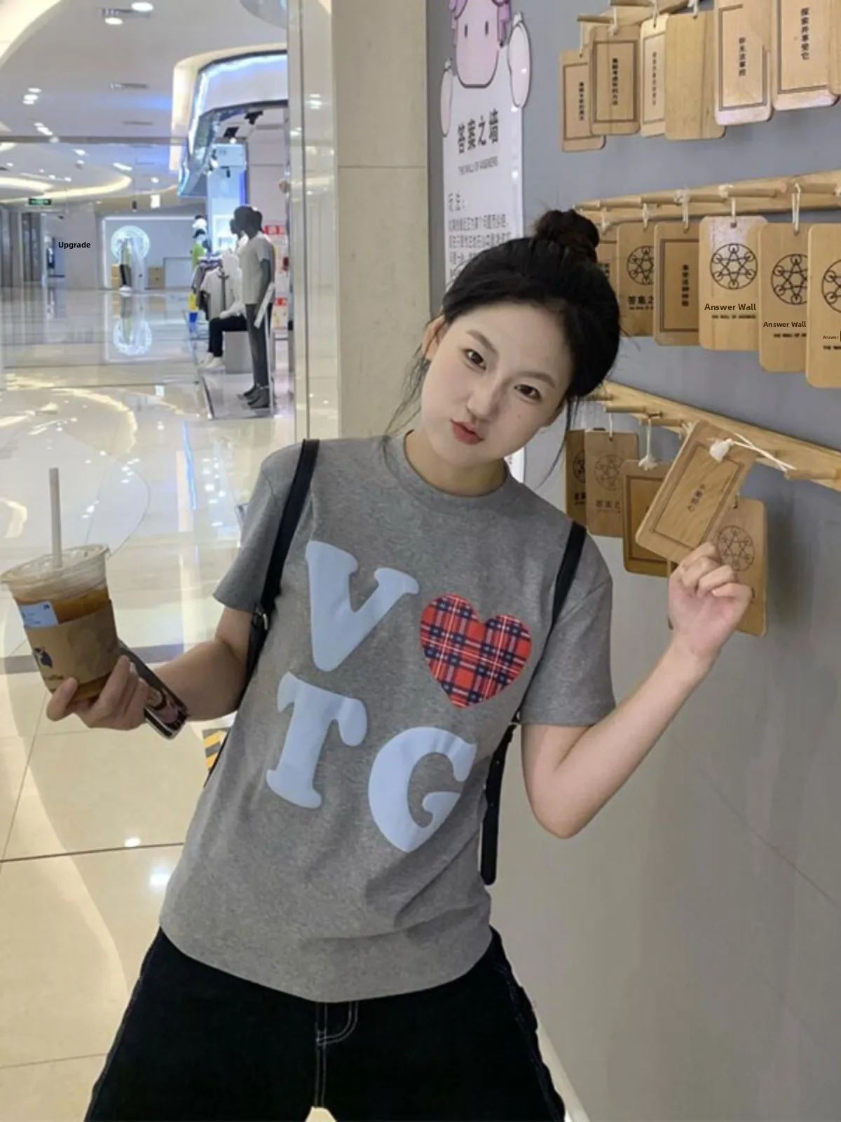 

Футболка в стиле ретро American Hot Girl с принтом сердца, облегающая футболка ort Sve, женский летний модный универсальный топ, корейский хлопковый топ