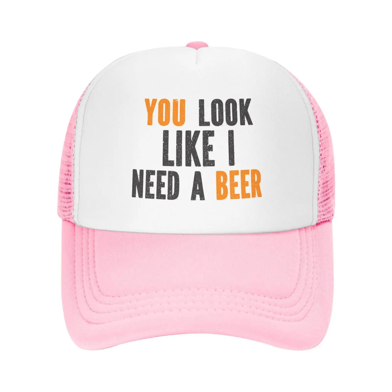 Eco-Conscious Choice Caps You Look Like I Need A Beer Mesh Hat Funny Drinking Baseball Cap