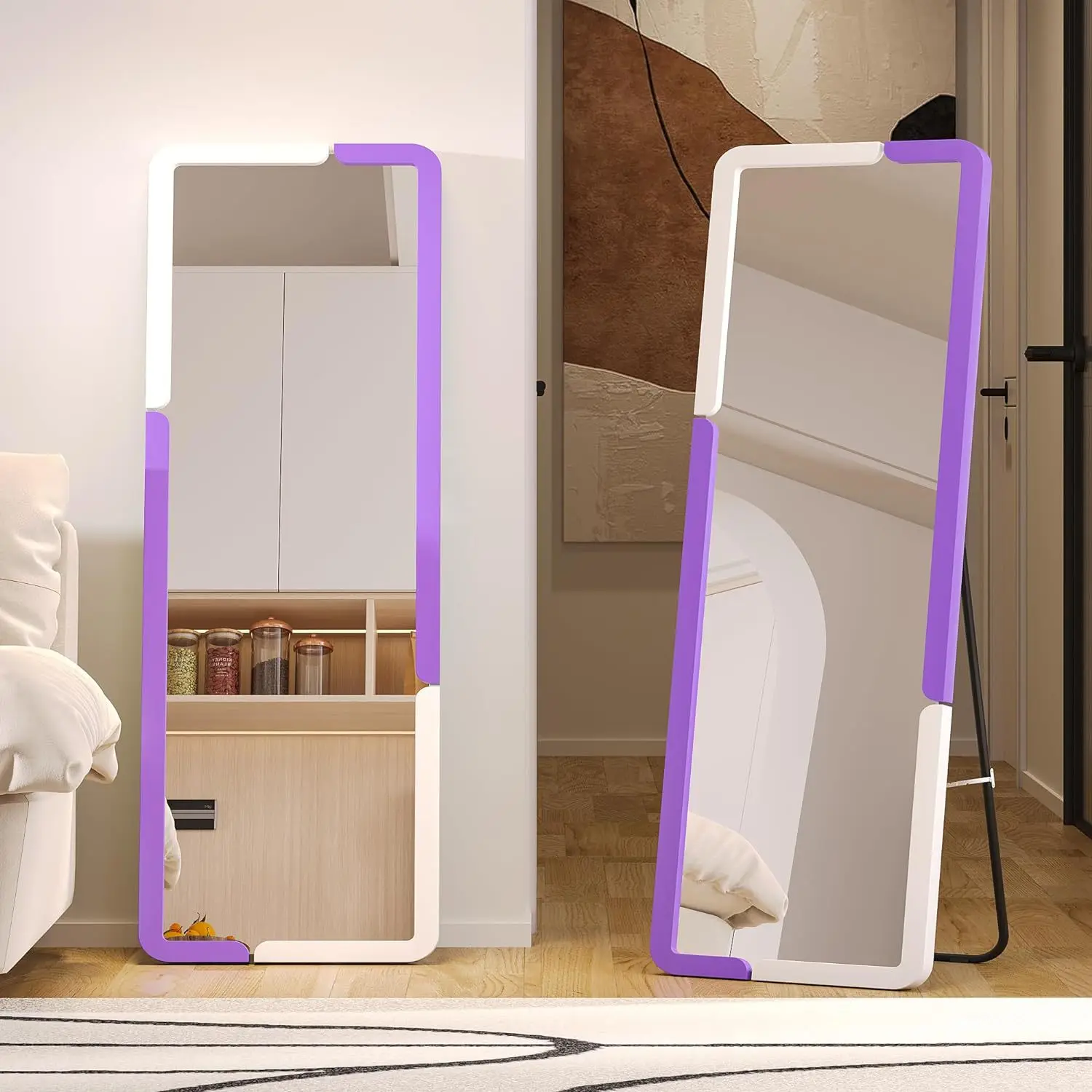 

Aluminum alloy full body floor mirror household women practical full-length mirror Internet celebrity clothing store ins wind