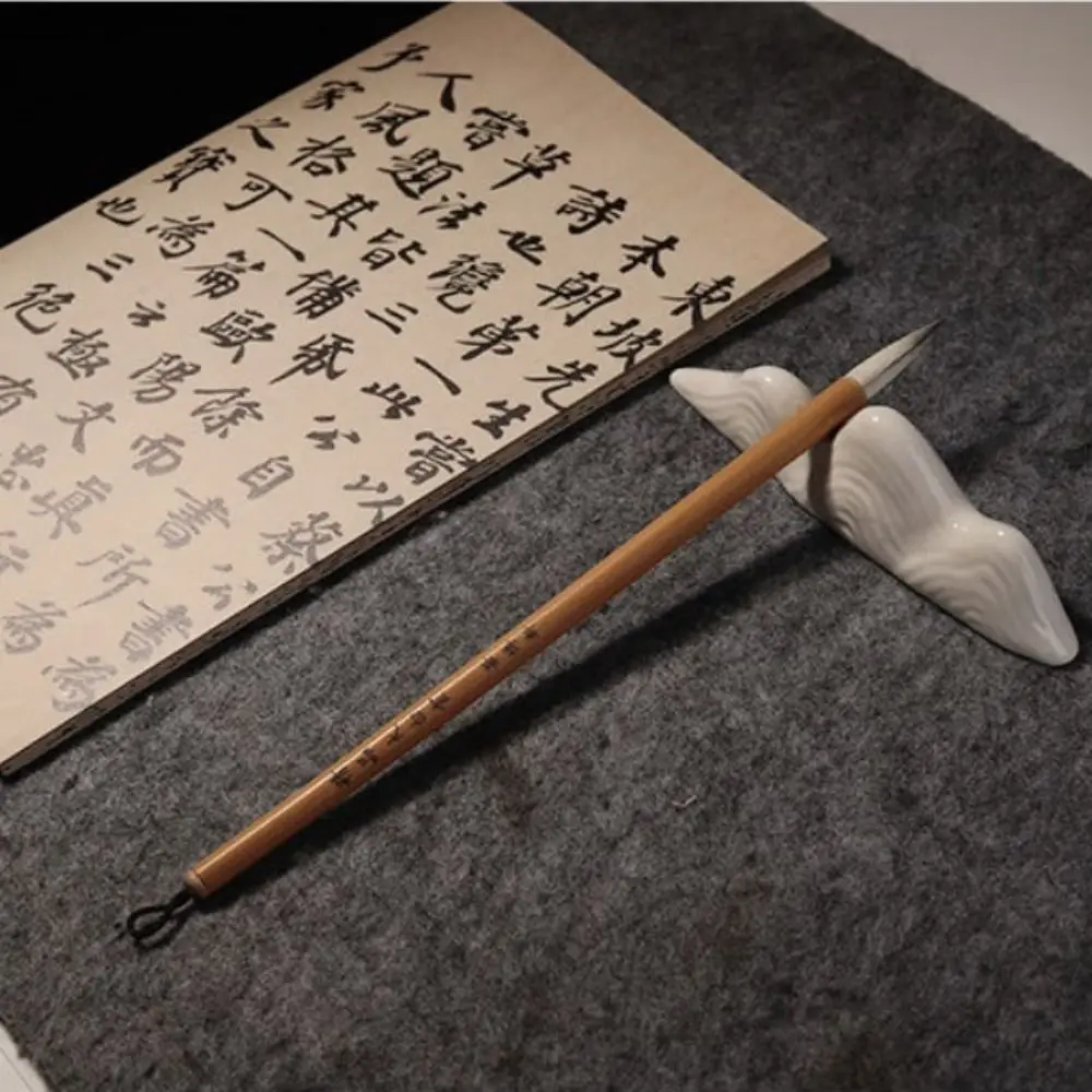 Traditional Chinese Calligraphy Brush Oil Painting Wolf Hair Scriptures Writing Brush Oil Watercolor High-end Art Paint Brush