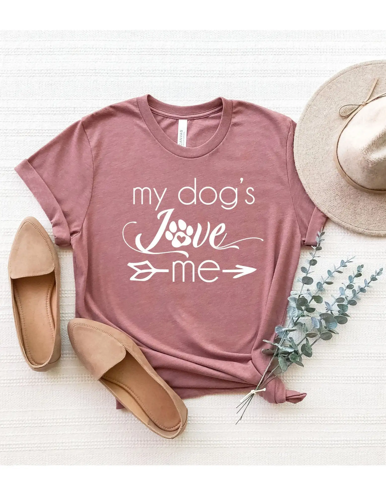 My Dog'S Love Me T Shirt Dog Lover Mom Apparel