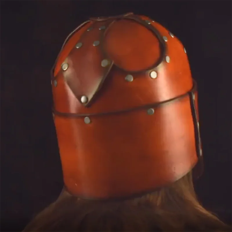 Casco cruzado templario de caballero Medieval, máscara de cuero de Guerrero pirata, sombrero de soldado, disfraz de Cosplay, accesorio de armadura para la cabeza