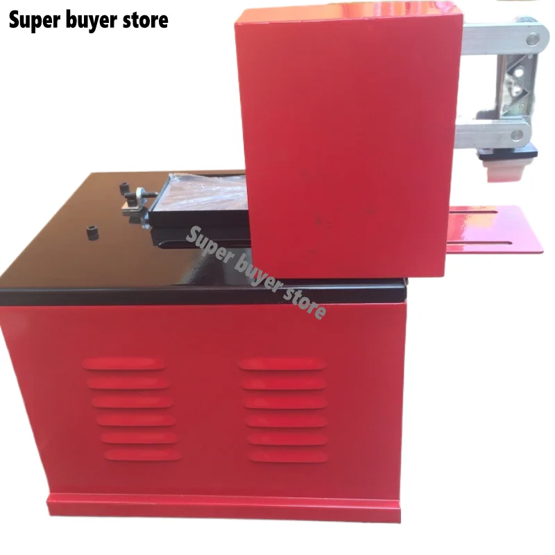 Electric Sealed Ink Cup Pad Printer Machine + One Cliche Plate + Rubber Pad 2PCs