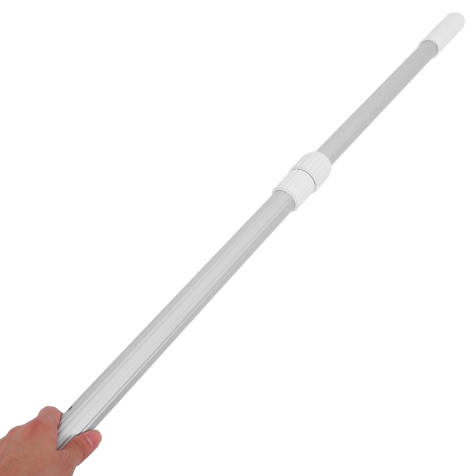 ربط لشبكة مقشدة قابلة للتعديل من الألومنيوم قضيب تليسكوبي أداة تنظيف حمام السباحة سلة السمك عمود تنظيف حمام السباحة #5