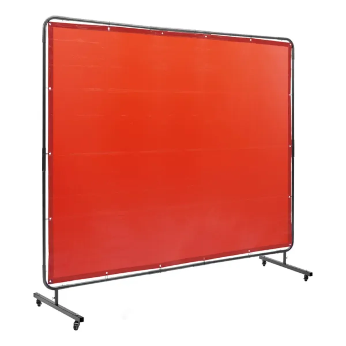 VEVOR 6'×8' Flame-retardant Vinyl Welding Protection Screen, for Workshop/Industrial Use, Red