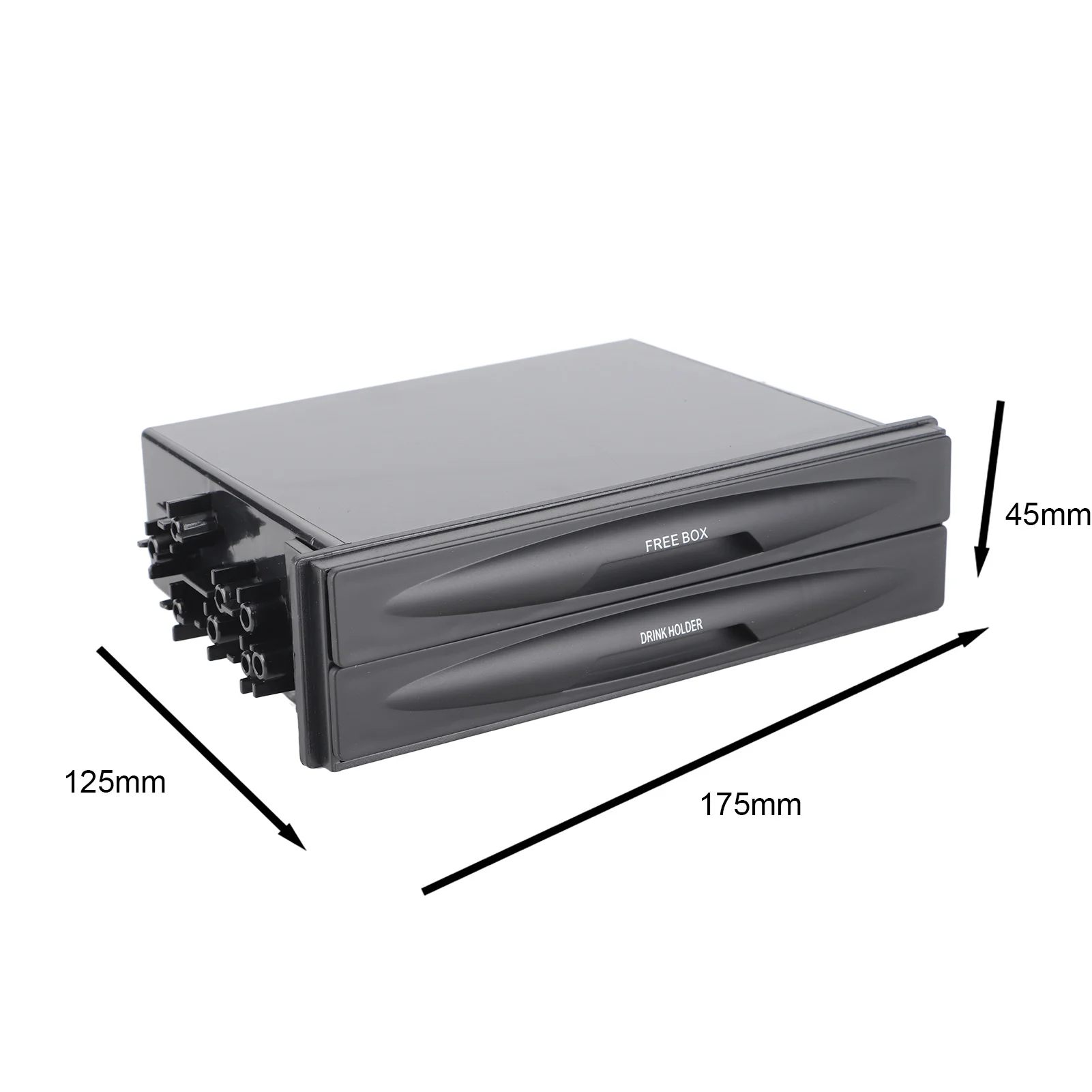 車用収納ボックス 車用収納ホルダー 車用ボックス カップホルダーボックス 新車用 車用二層式ラジオ ドリンクカップホルダー 収納ボックス