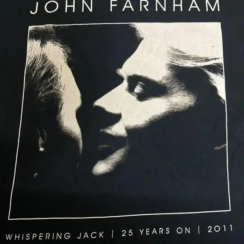 Whispering Jack Album JOHN FARNHAM T Shirt Black Size S 5XL
