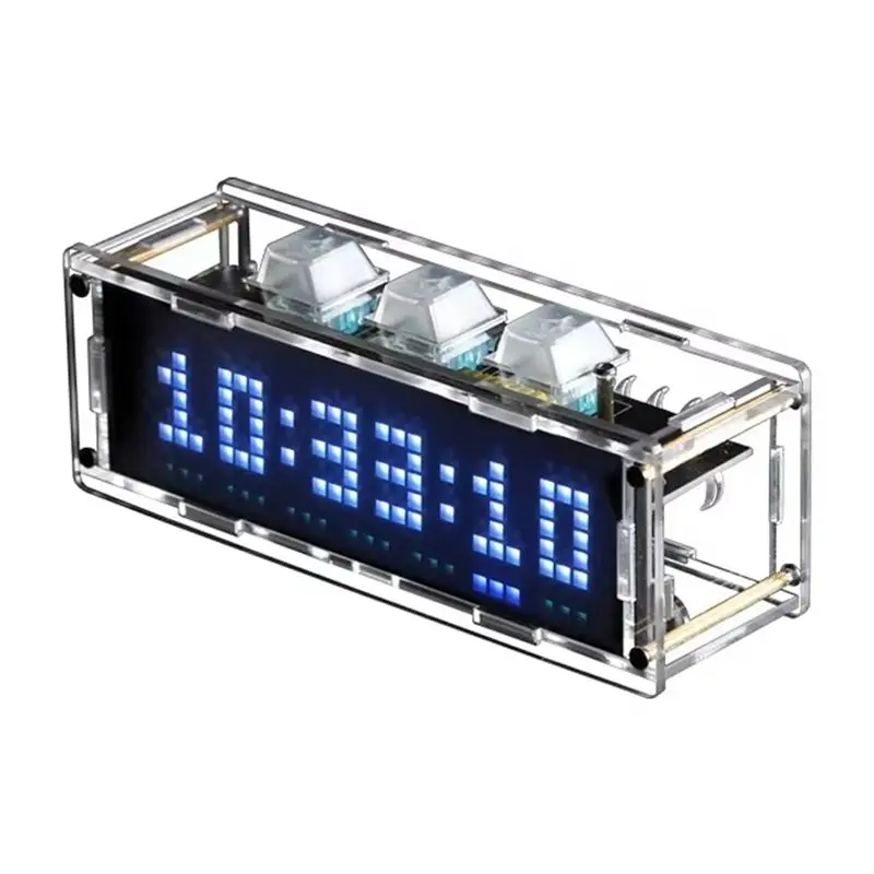 

ABKW-RGB Ambient Light With Mechanical Keycap Clock Support Timer 3 X 6 Color Lighting Effect Wifi Connect Mobile Phone PC
