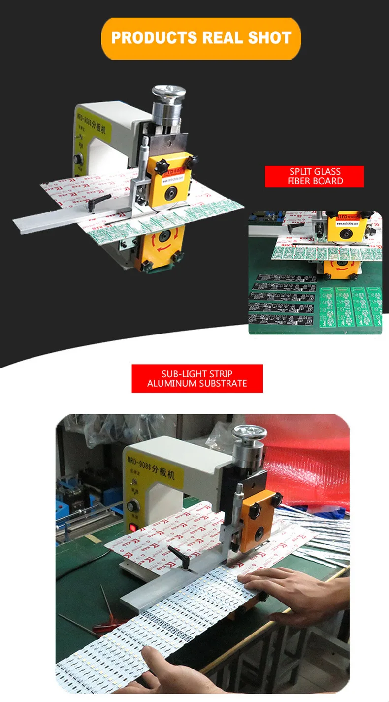 für V Cut Groove PCB Separating Cutting Machine 220V/50HZ 40W Sub Board Machine DY-908