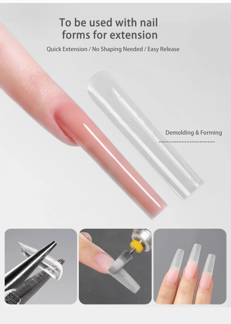 XEIJAYI 6g Nagelverlängerungsgel 18 Farben Kristallverlängerung Poly Gel Nagelspitzen und Schönheitskunst für längere Nägel – Detail 4