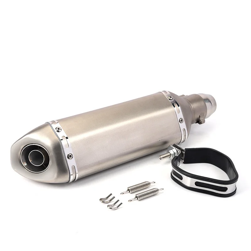 حار بيع ألياف الكربون Ak العادم الهروب الأنابيب دراجة نارية الخمار Escapamento #6