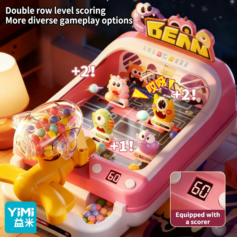 آلة الكرة والدبابيس للأطفال، آلة الكرة والدبابيس المكتبية - لعبة أركيد ممتعة للأطفال والكبار من سن 6 سنوات فما فوق، ألعاب تعليمية تفاعلية #2