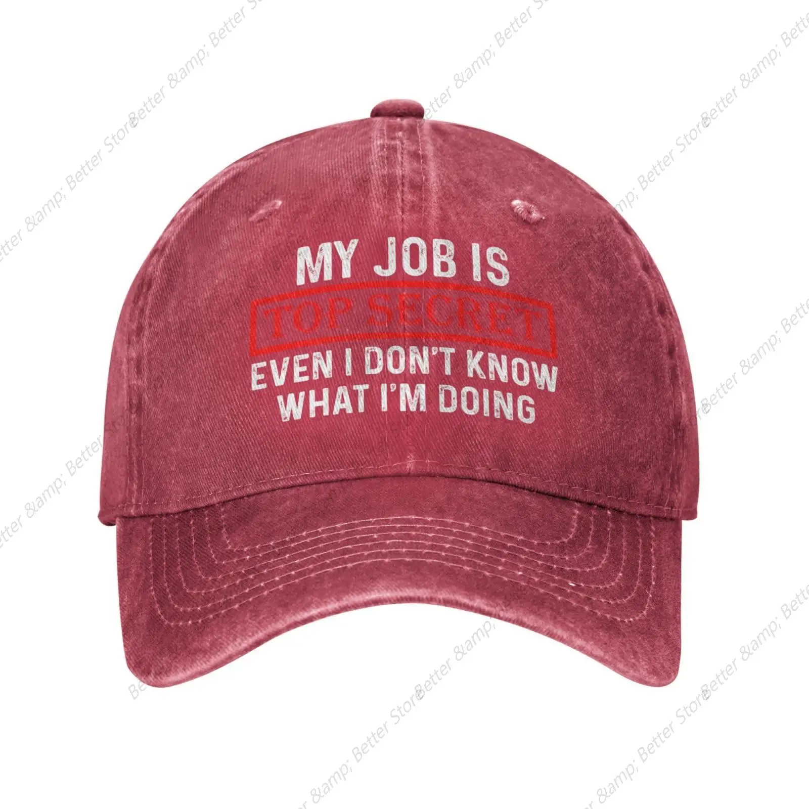 My Job is Top Secrets Even I Don't Know What I'm Doing Caps for Women Dad  Adjustable Hats