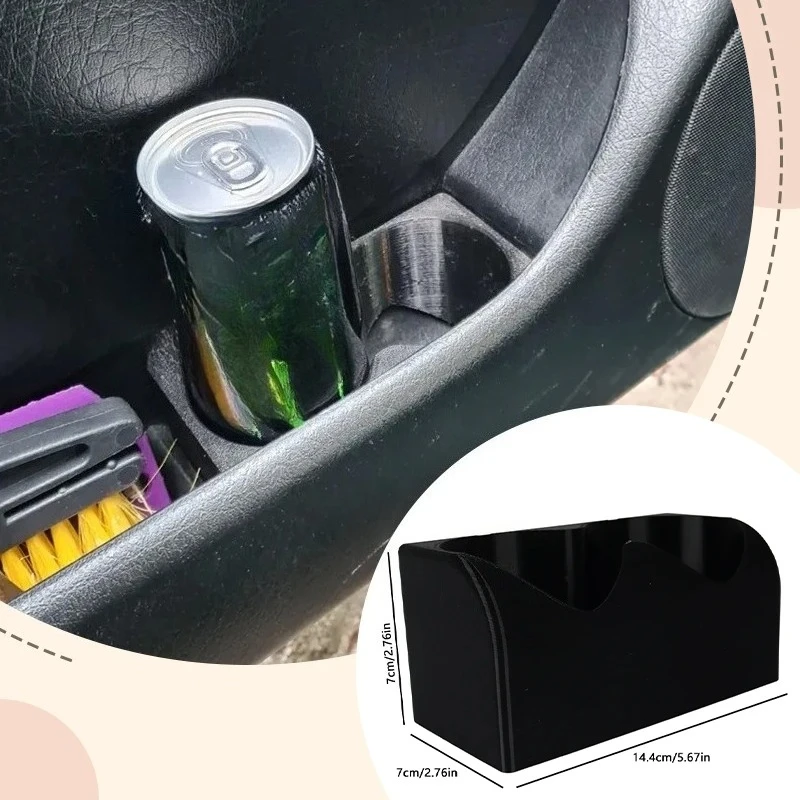 Caixa de apoio de braço para console central de carro com porta-copos e organizador de armazenamento, acessório para interior de carro, preto, para Volkswagen Golf 3