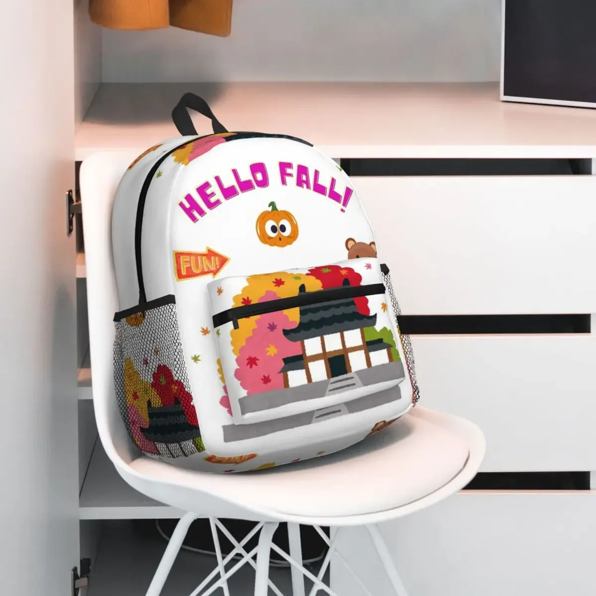 

Рюкзак Hello Fall, рюкзак большой емкости, детская сумка для книг, школьная сумка, сумки на плечо для мужчин и женщин