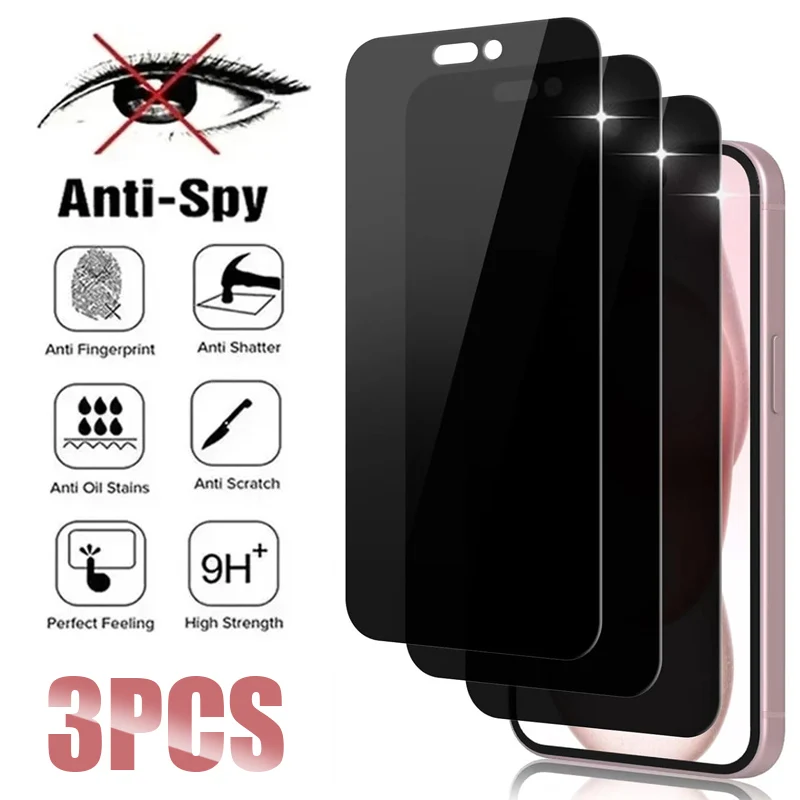 3Pcs Anti-Spy Tempe… - image