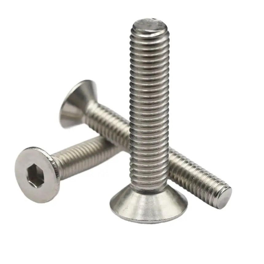 M3 M4 M5 M6 M8 M10 M12 5-100mm 316 Stainless Steel DIN7991 Hexagon Hex Socket Flat CSK Countersunk Allen Key Head Screw Bolt