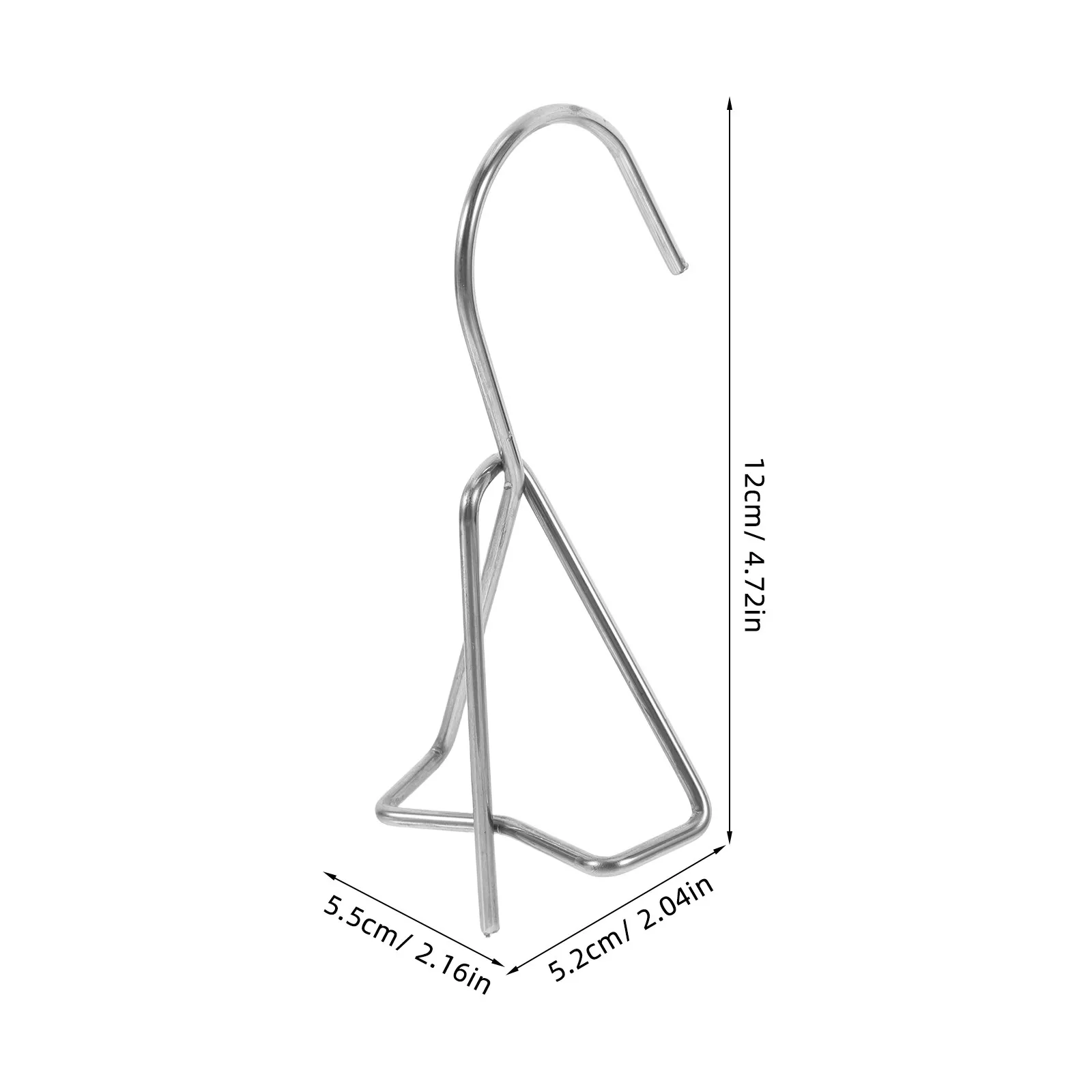 4Pcs Rustproof Stainless Steel Hanging Plant Hooks for Ceramic Pots Wall Mounted Flower Basket Hangers Indoor Balcony Garden Use view 4