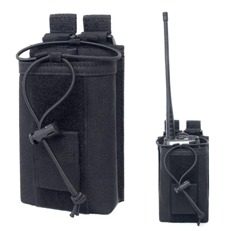 Tactical Molle Walkie Talkie Nylon Pouch Portable Radio Holder Bag Military Storage Case Sports Pendant Hunting Magazine Pouch