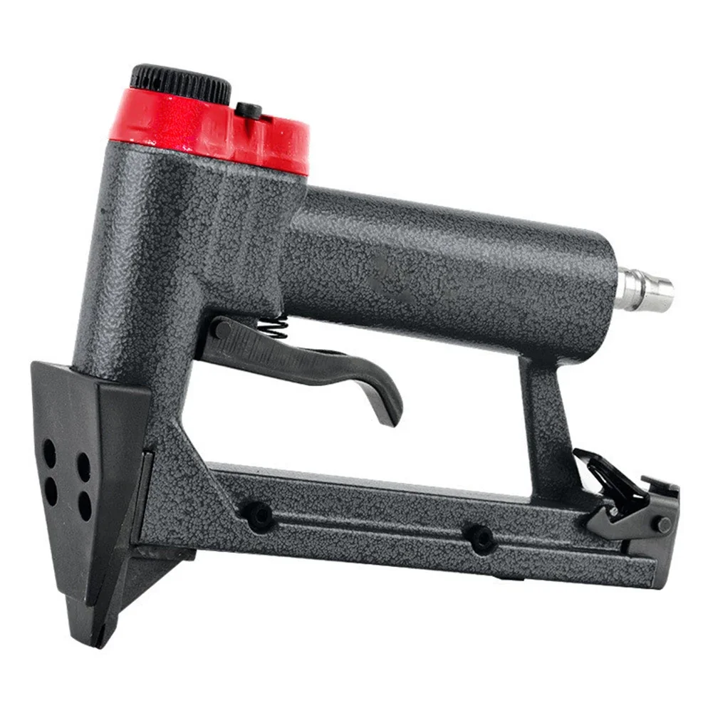 

Adjustable Exhaust Pneumatic Stapler Pneumatic Stapler Air Nailer As Shown Picture Frame Tool Comfort Handle Design