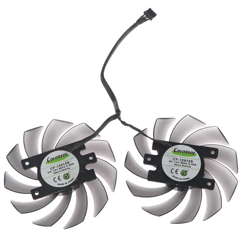 Neuer GPU-Lüfter 4PIN 87MM 4PIN CF-12915S für Inno3D Geforce RTX 2060 1660 Super Twin X2 Grafikkartenkühlung – Detail 1