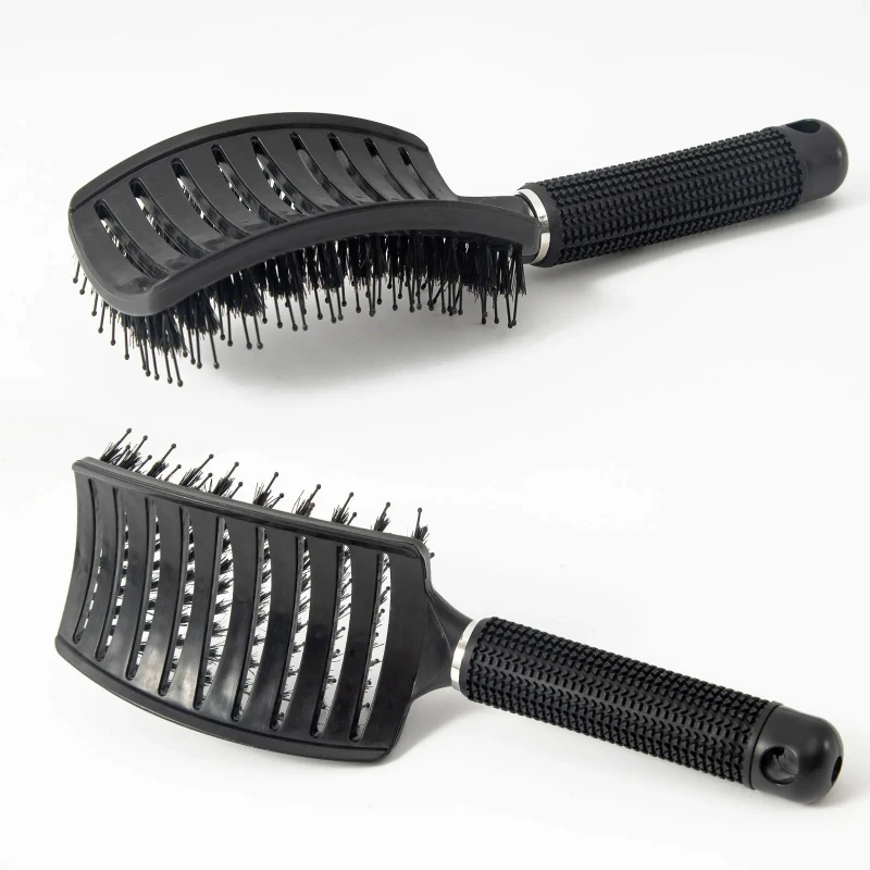 

Salon Hairdressing Comb Bristle Girls Scalp Massage Combs Professional Wet Curly Detangle Hair Brush For Barber Styling Tools