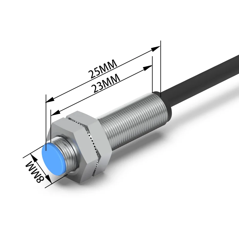 GTRIC Hall Effect Magnetic Proximity Sensor Switch NJK5001 Series M8 Sensing Distance 10mm DC10-30V NPN PNP N or S Pole