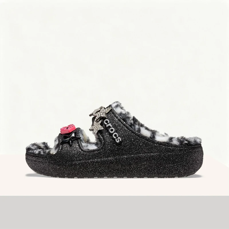 Crocs Classic Cozzzy Classic Fleece-Lined Shoes: Lightweight, Soft, Matching Couple's Fleece-Lined Shoes for Women 208074-0C4