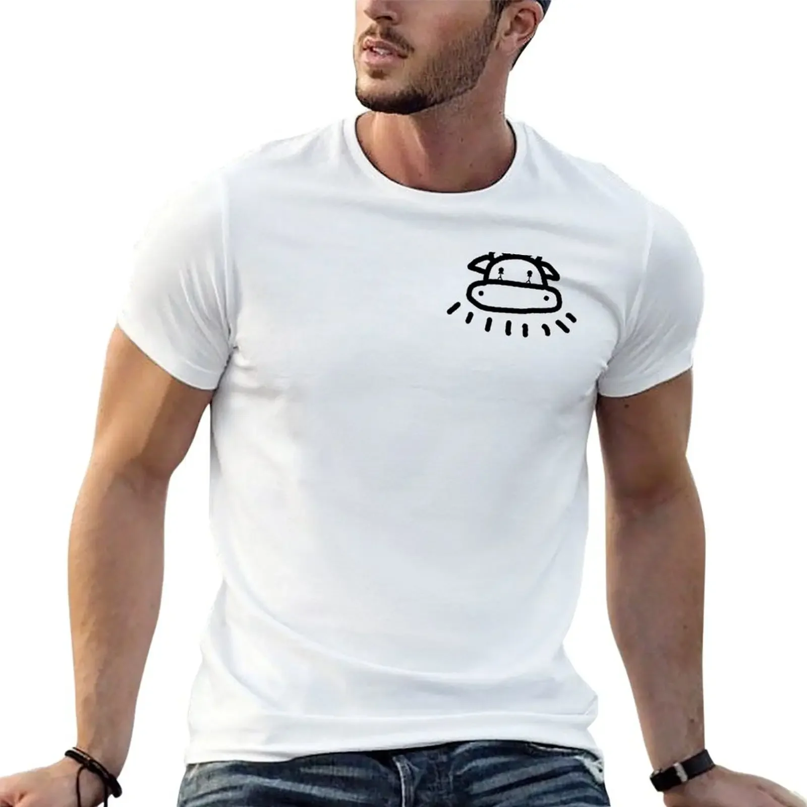 

Ufo Cow T-Shirt graphic t shirts vintage graphic tee oversized graphic tee rapper tees plus size men clothing