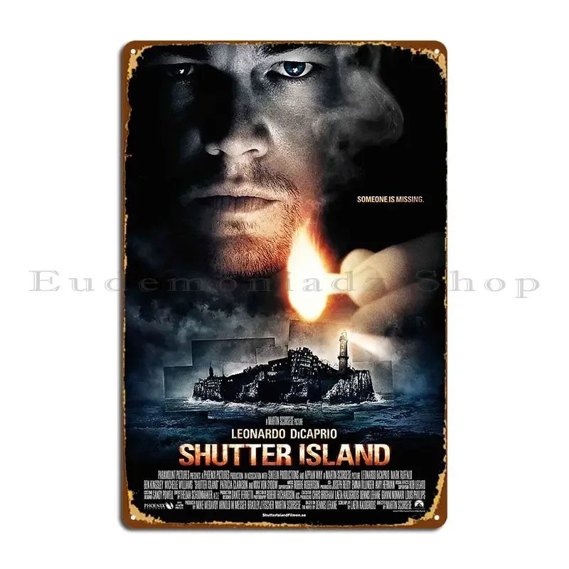 Shutter Island 2010 Movie Metal Plaque Poster Decoration Designing Garage Cinema Wall Cave Tin Sign Poster