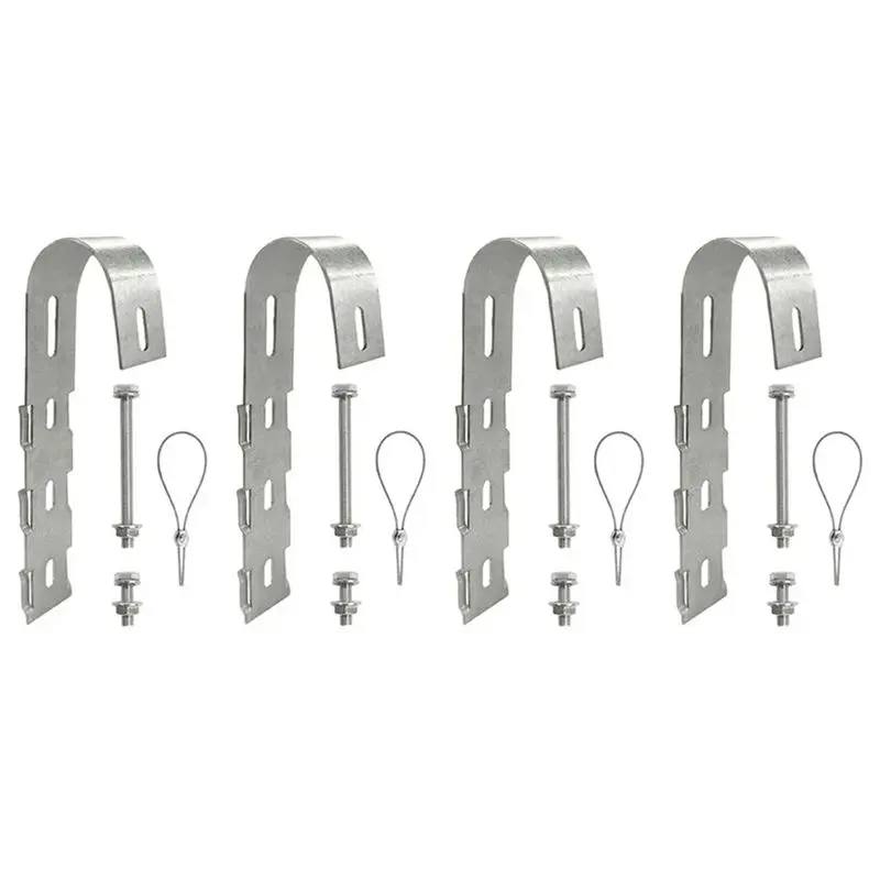 KYCOR-Solar Panel Balcony Hook 304 Stainless Steel Photovoltaic Panel Mounting Bracket Balcony Fence Solar Module Bracket Easy I