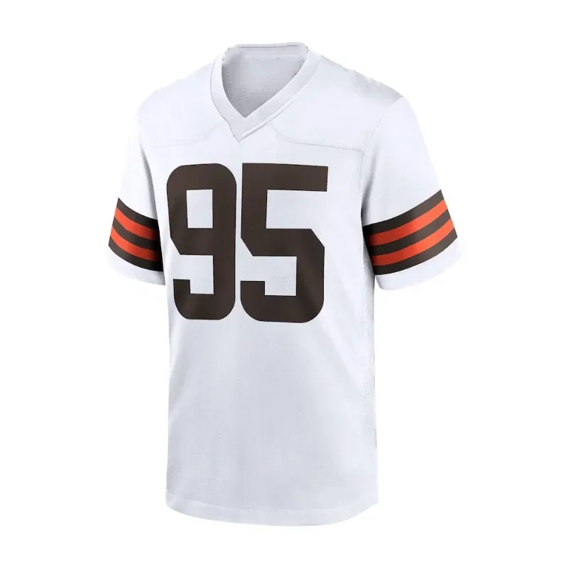 24-25 Adult Cleveland American Football Jersey Rugby Jersey Sportswear Training Jersey T-shirt Browns Garrett 95 Number